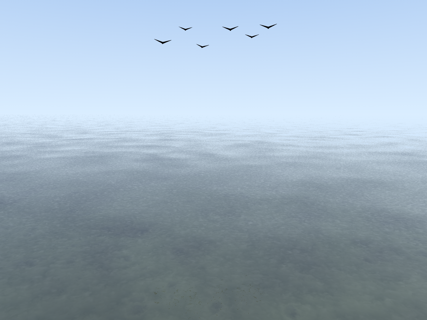 the waters.